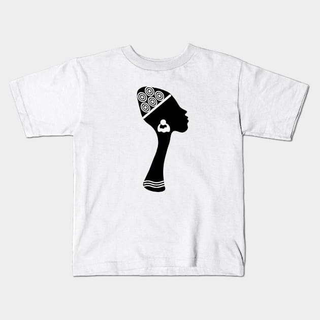 african american woman Kids T-Shirt by omitay